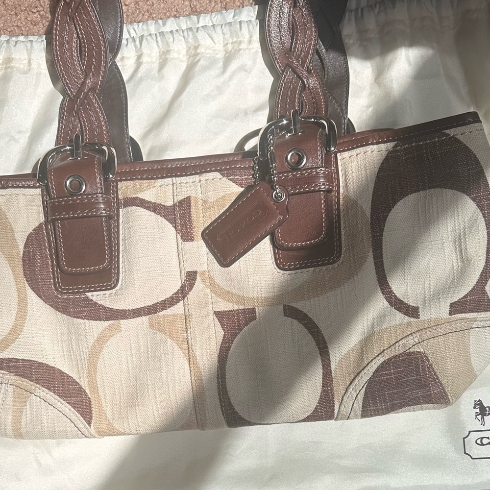Signature coach purse